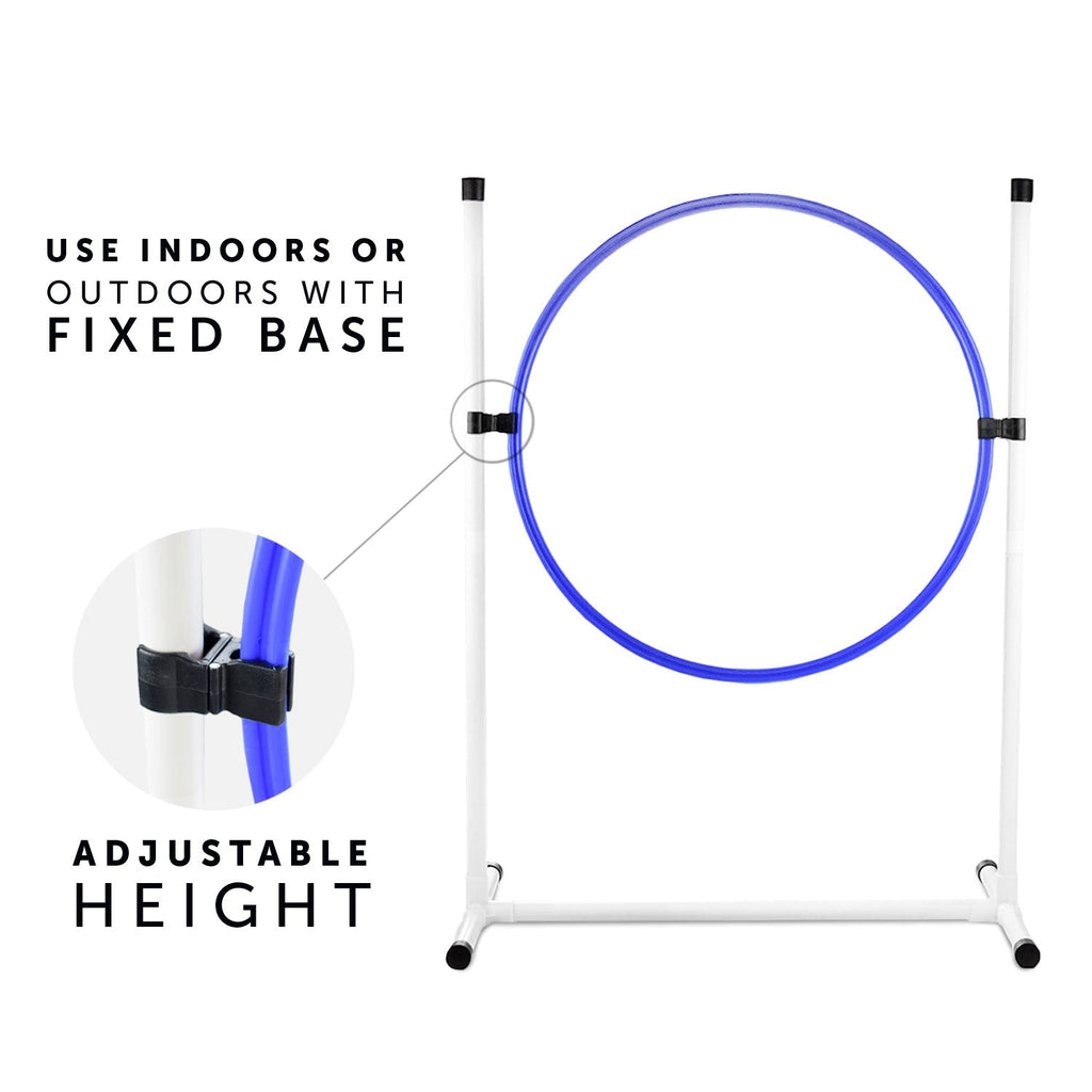 Better Sporting Dogs 5 Piece Dog Agility Equipment Set –  with Jumps, Tunnel, Pause Box & Weave Poles