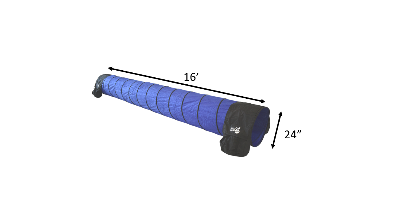 Better Sporting Dogs 16 ft Dog Agility Tunnel with Sandbags –  Training Tunnel for Backyard Agility Courses