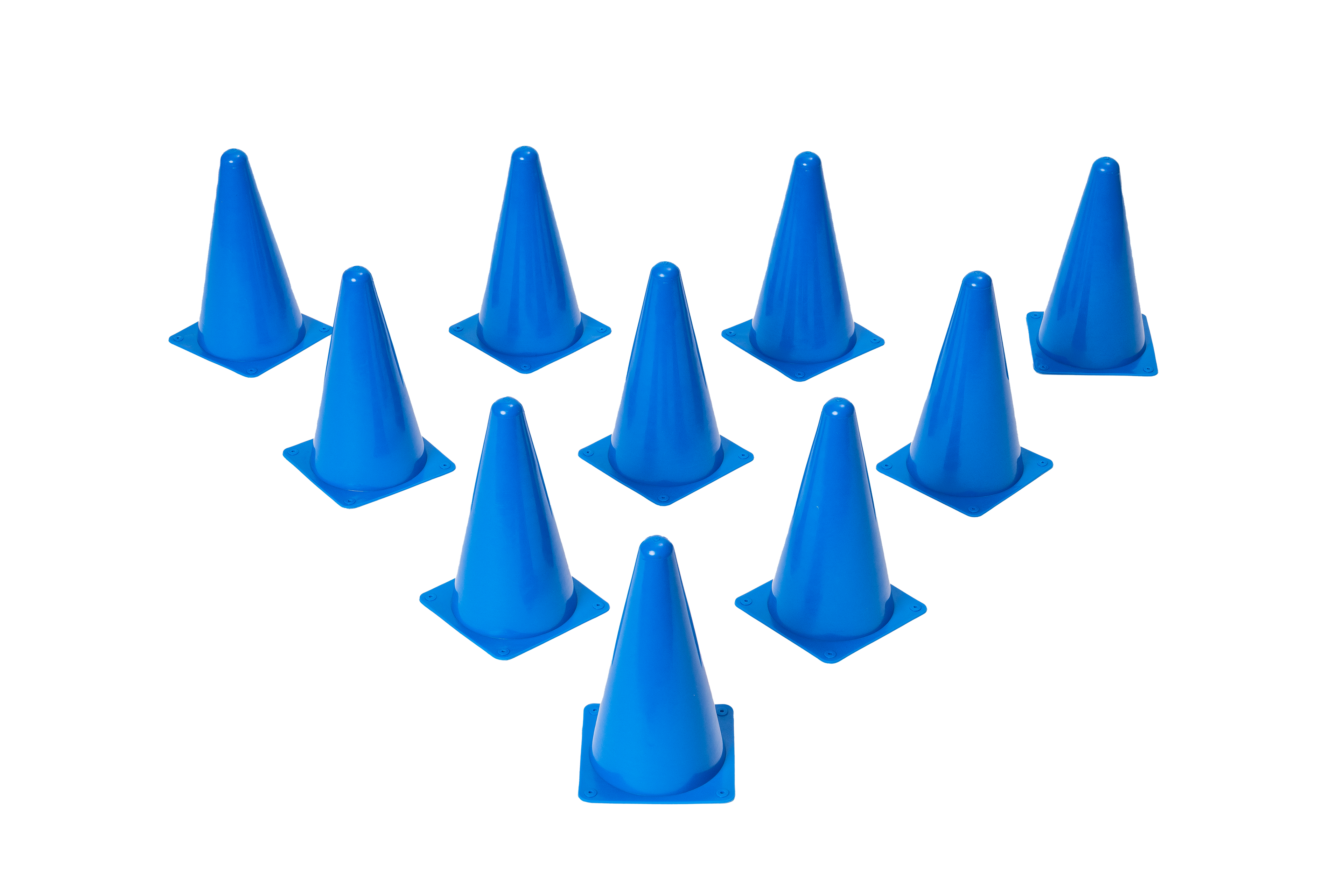 Pack of 10 Durable Numbered Cones for Dog Agility Training