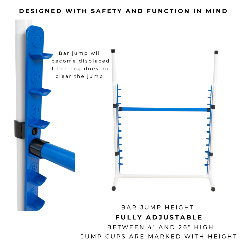 Better Sporting Dogs Adjustable Dog Agility Bar Jumps
